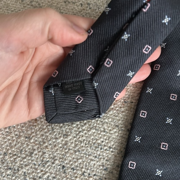 Arnold Brant made in Italy men’s tie navy blue - Picture 4 of 5